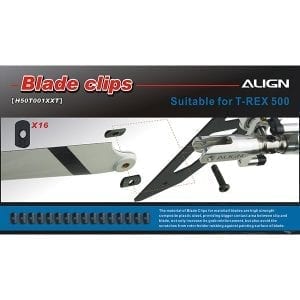 Align Trex 500E H50T001XX 500 Tail Blade Clips