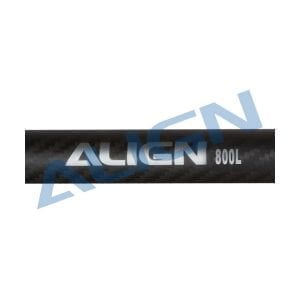 Align Trex 800E H80T015XX Carbon Fiber Tail Boom Set-Matte Black