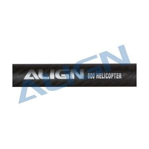 Align Trex 600 H60T003XX Carbon Fiber Tail Boom-Matte Black