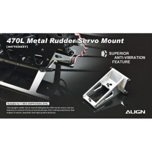 Align Trex 470L Metal Rudder Servo Mount H47T030XX