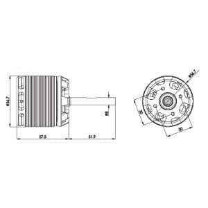 Align 700E/ 800E 800MX Brushless Motor (520KV/4530) HML80M12