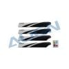 Align Trex 150X Main Blade- Black and White HD123AB