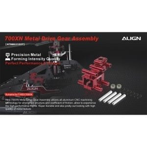 Align Trex 700XN (Only) Metal Drive Gear Assembly H7NB031XX